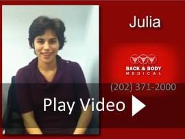 Relief From Pinched Nerve in the Back and Numbness in the Leg and Foot - Julia's Success Story