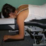 woman on chiropractic table