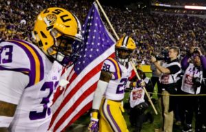 LSU Tigers coming to the field