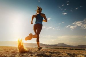 woman running