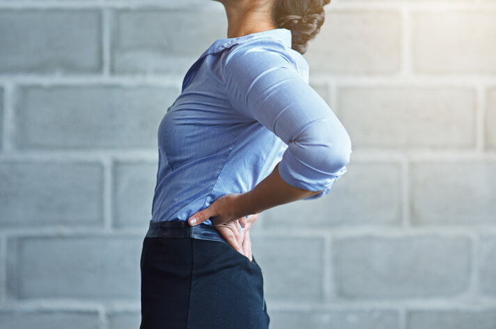 woman with low back pain