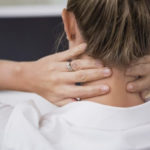 woman with neck pain