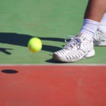 tennis player's feet