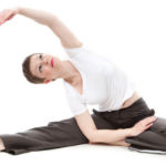 woman stretching