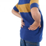 a boy with backache